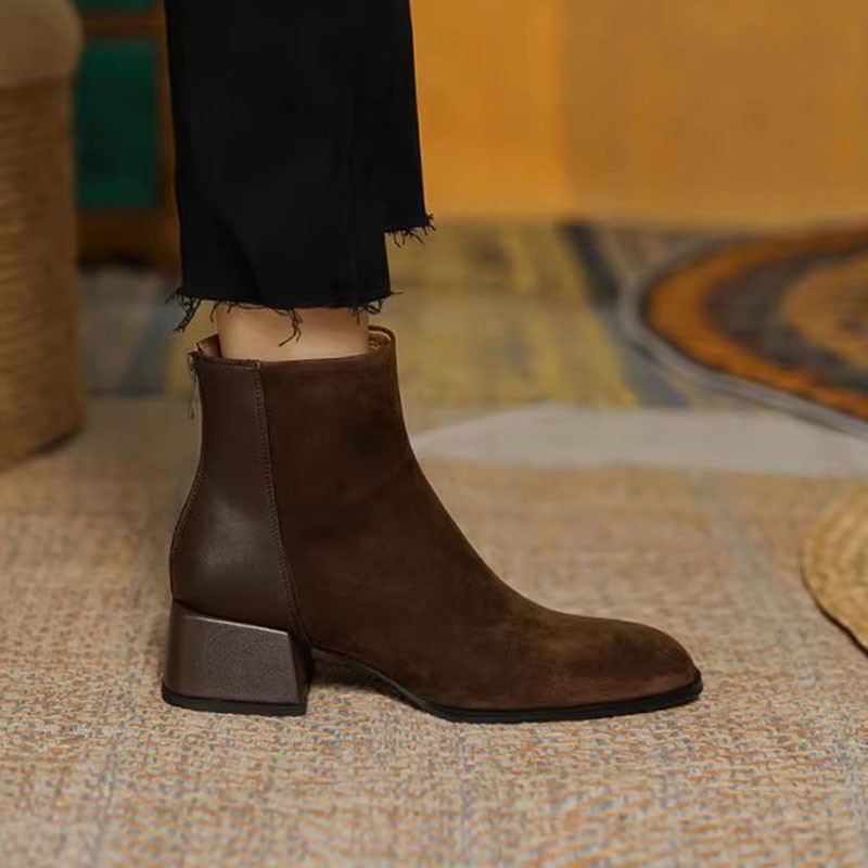 34 Suede Mid-heel Women's Martin Boots foto 5