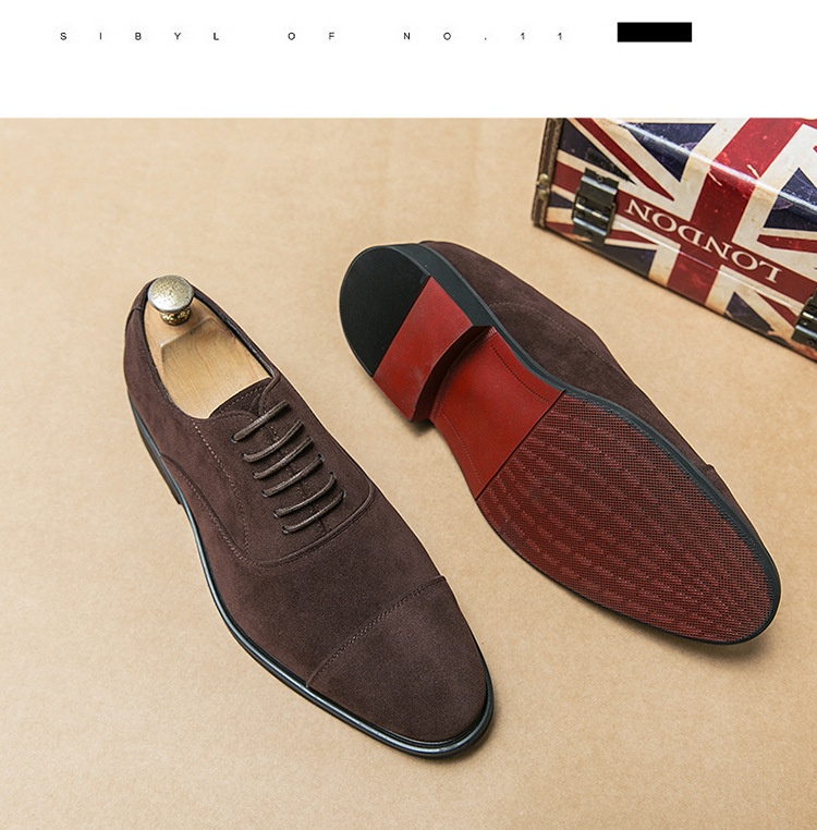Frosted Business Casual Leather Shoes foto 4
