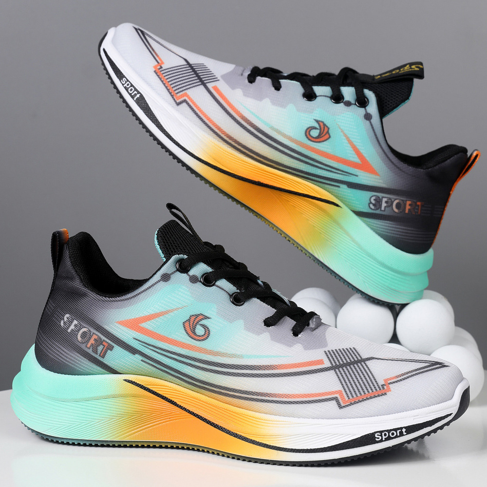 Mesh Breathable Running Shoes Lightweight Comfortable Breathable Trendy Casual Shoes Men's Shoes foto 5