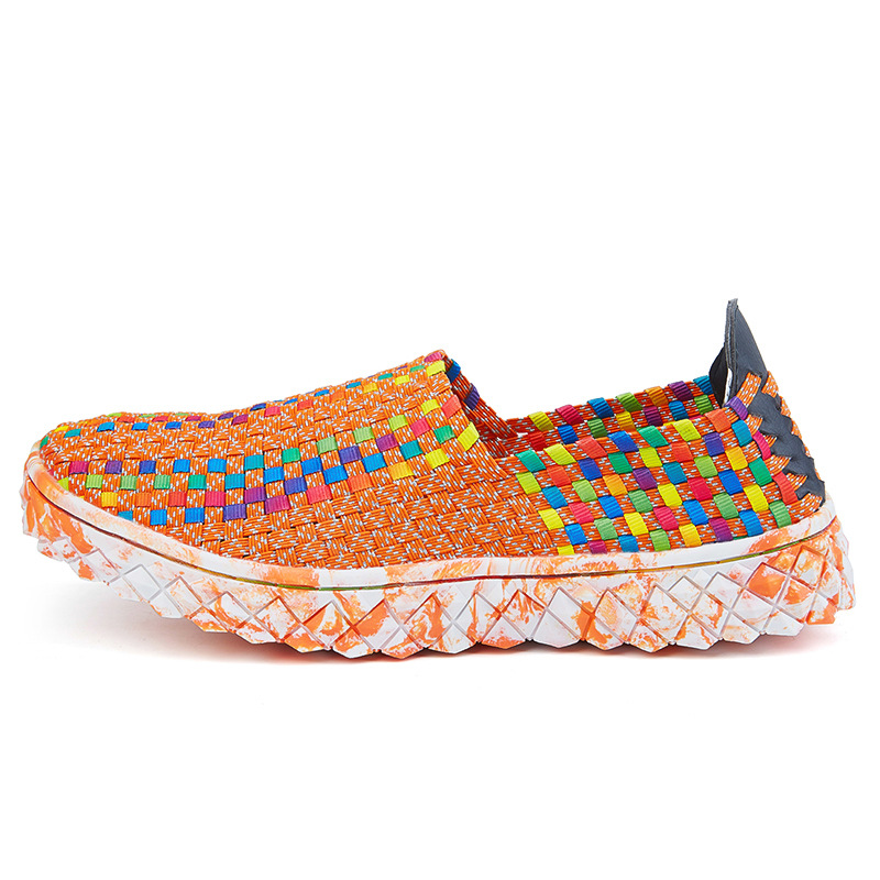 Braided Shoes Men's Casual Sports Shoes Elastic Loafers foto 2
