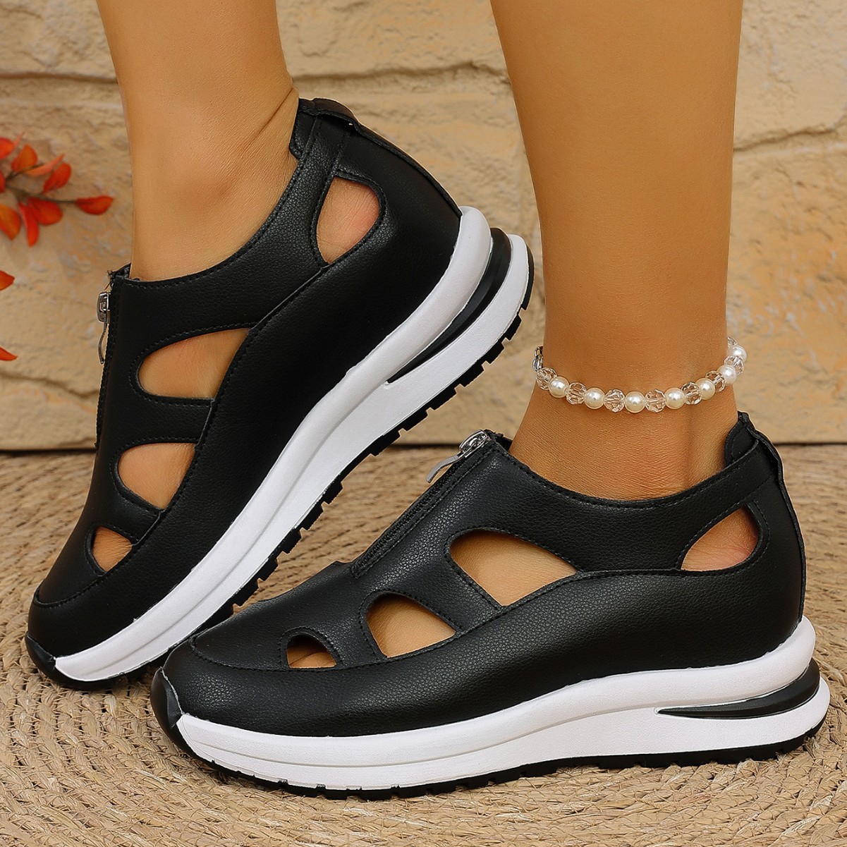 Baotou Chunky-sole Soft-soled Sandals Women's Casual foto 5