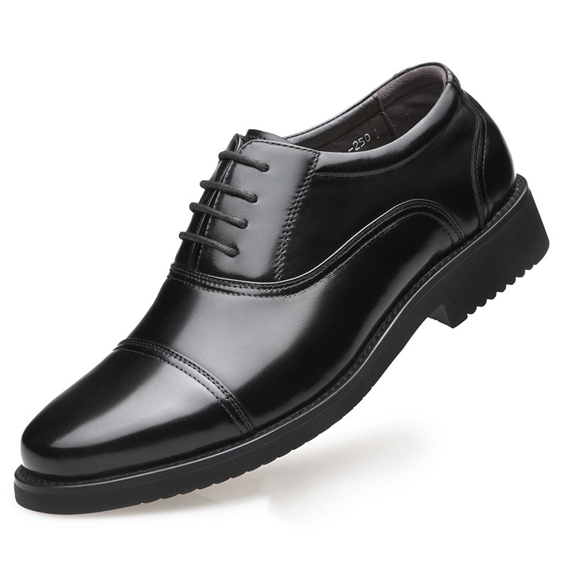 Black Business Formal Men's Leather Shoes foto 2