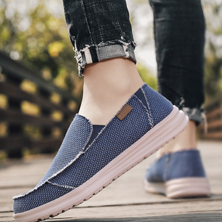 Men's Breathable Lightweight Cloth Shoes Lazy Plus Size foto 3