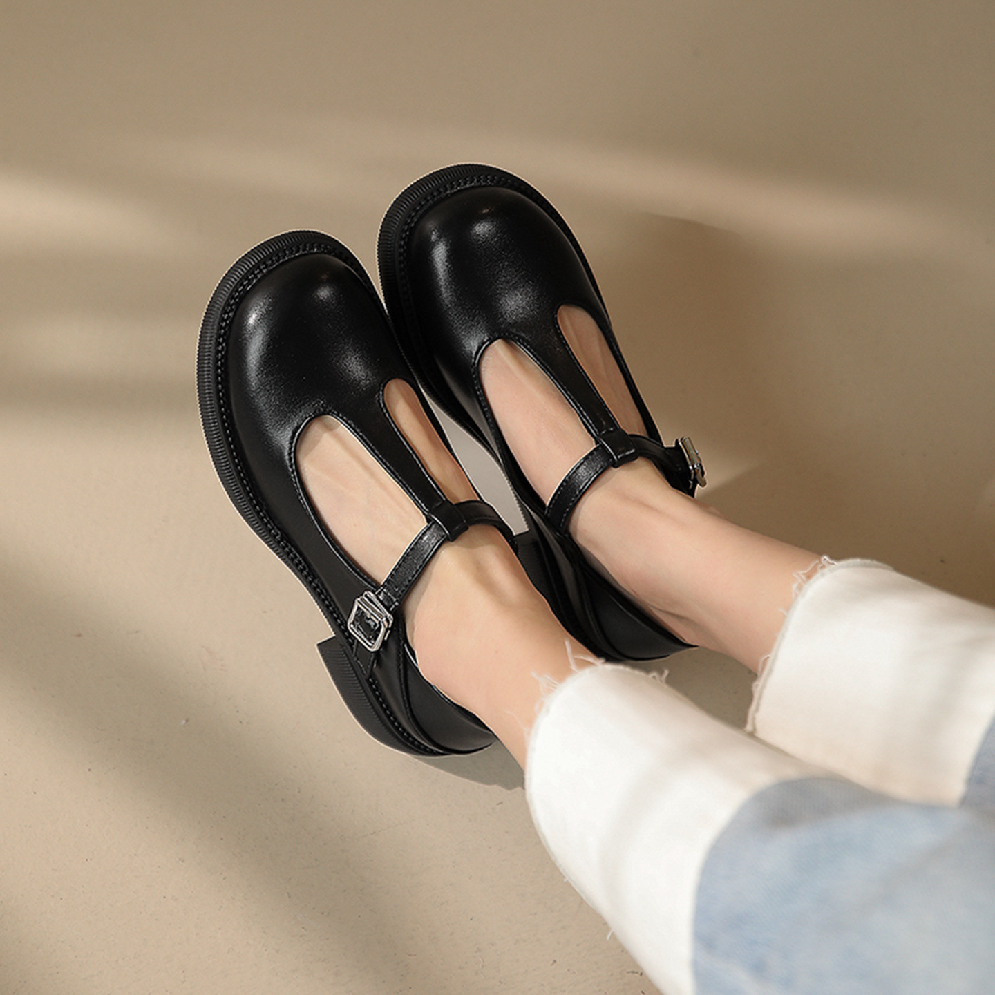 Mary Jane Women's Shoes Spring And Summer Shallow Mouth foto 5