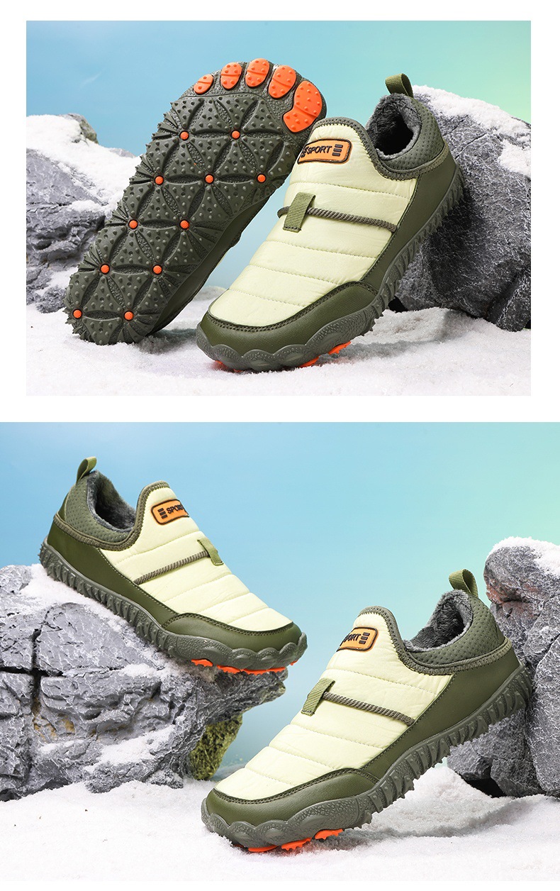 Snow Boots Outdoor Couple Leisure Non-slip Anti-velvet Warm Cotton Shoes foto 4