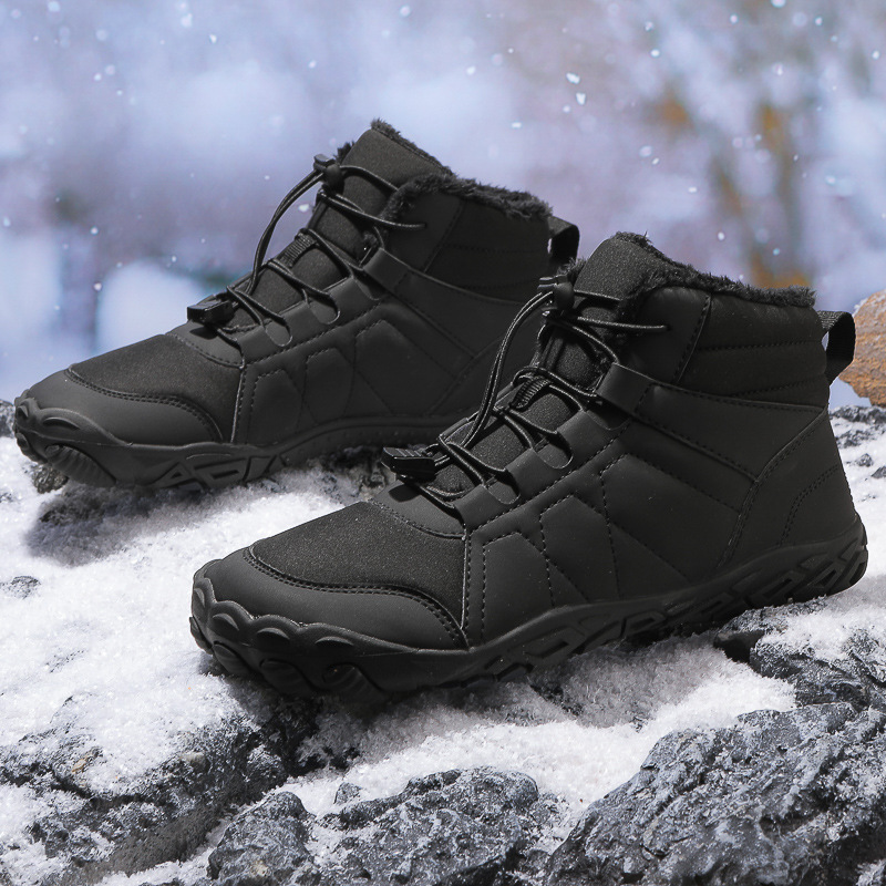 Men's Snow Boots Barefoot With Thick Fleece Sole foto 3