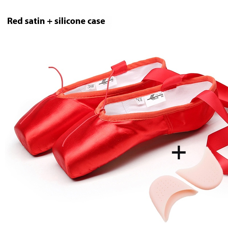 Solid Color Simple Hard Bottom Strap Ballet Shoes foto 2