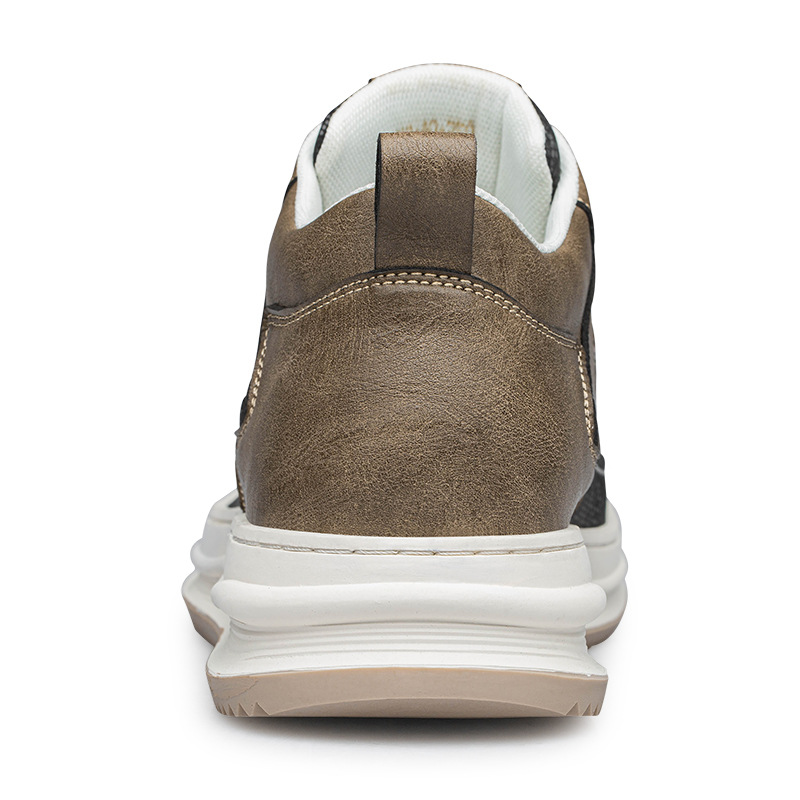 Men's Invisible Height Increasing Two-layer Leather Trendy Casual Shoes foto 3