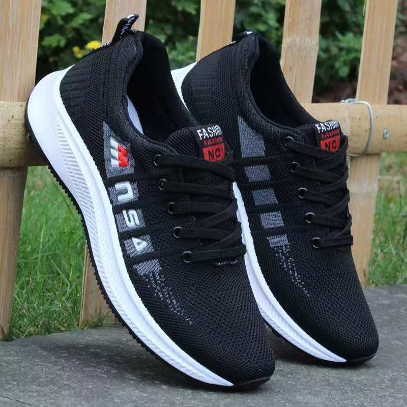 Black Men's Shoes Soft Sole Sneakers Shoes For Four Seasons foto 2
