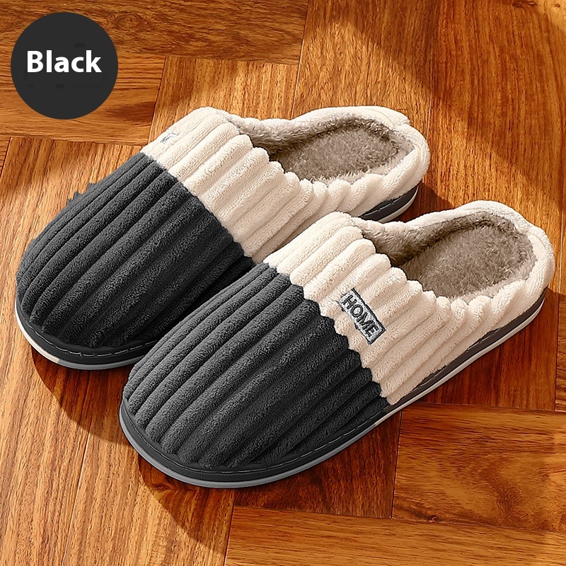 Men's Cotton Slippers Home Autumn And Winter Thick Bottom Non-slip Home foto 2