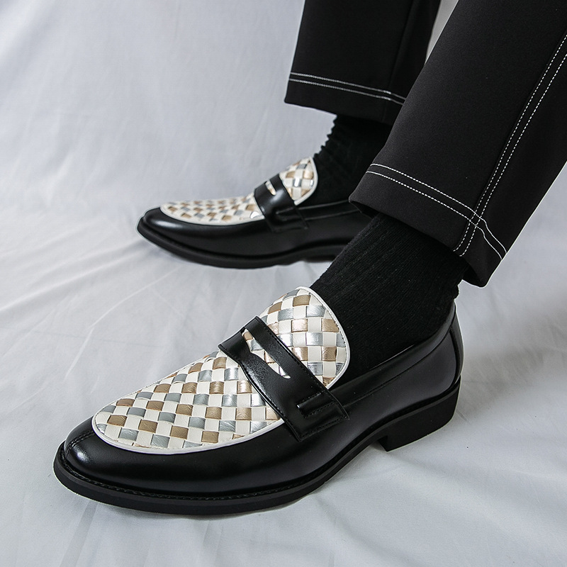 Mens Casual Pointed-toe Leather Shoes foto 3