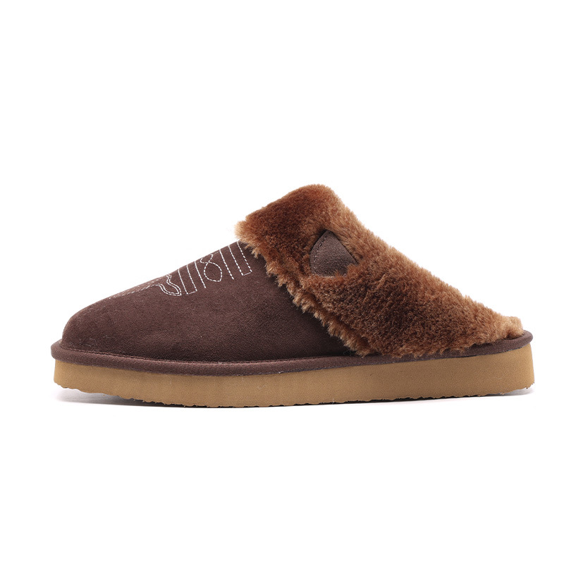 AutumnWinter Warm Cotton And Fur All-in-One Home Slippers foto 4
