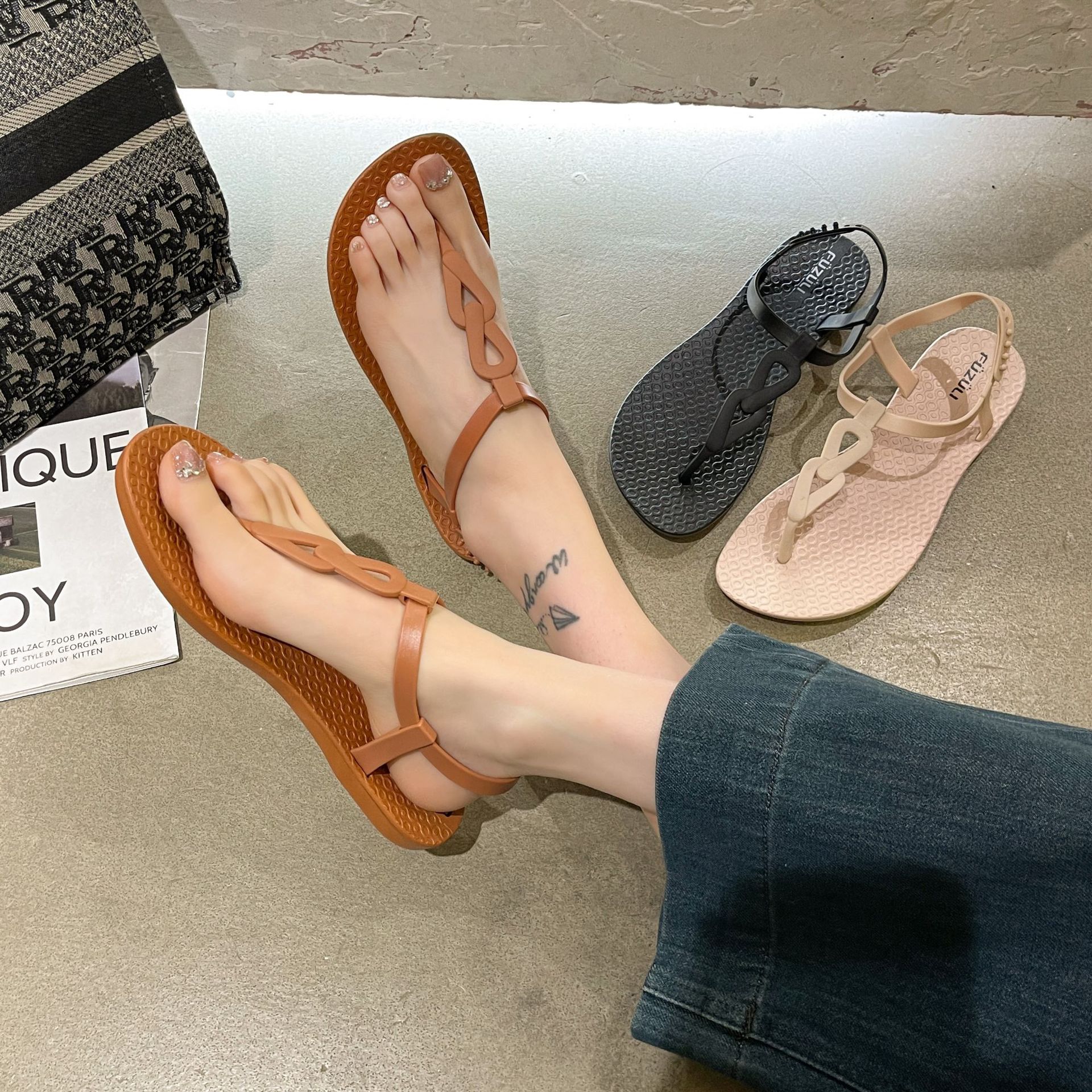 Flat Sandals For Women New Summer Style Fashionable And Fairy-like foto 2