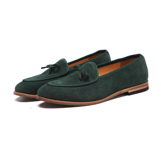 Genuine Leather Suede Slip-on Loafers foto 5