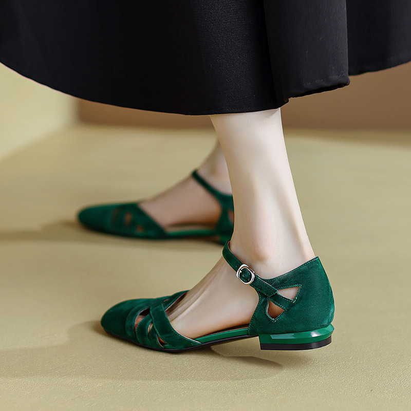 French Style Classic Retro Roman Sandals foto 2