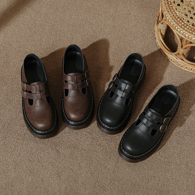 College-style Carved Brogue Shoes foto 4