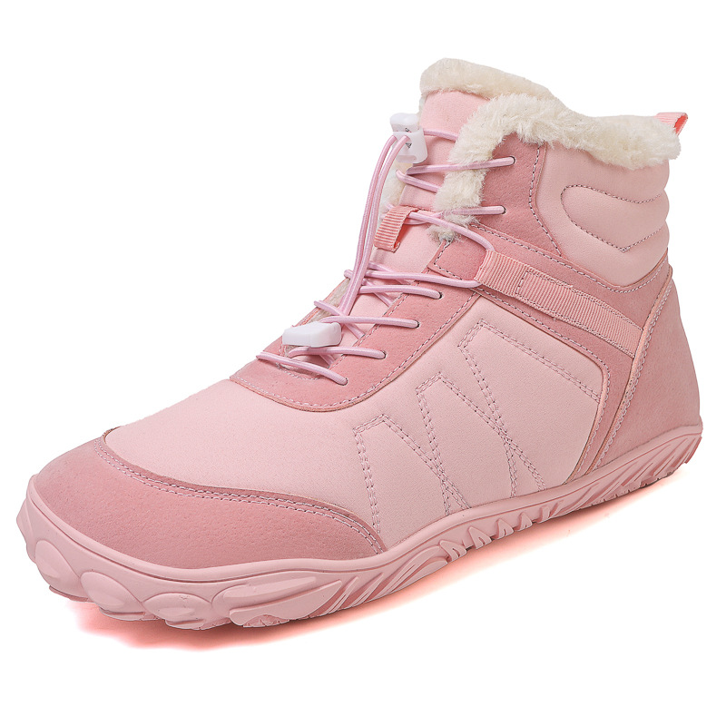 Outdoor Snow Boots Men's Platform Plus Waterproof Five-finger Hiking Shoes foto 5