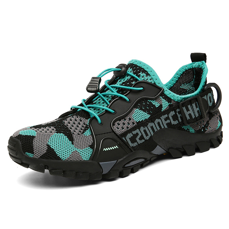Mens Outdoor Flyknit Casual Hiking Shoes foto 3
