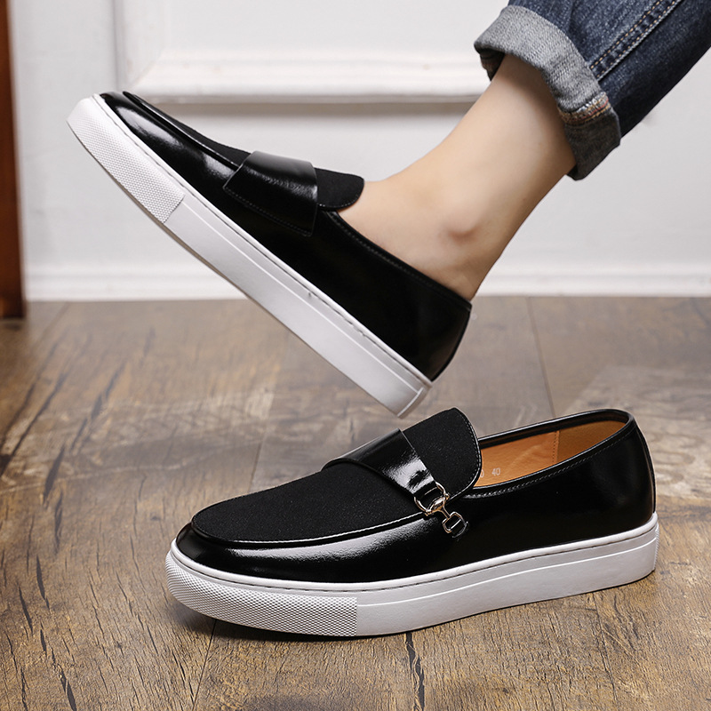Leather Shoes Business Slip-on Casual Shoes Men foto 2