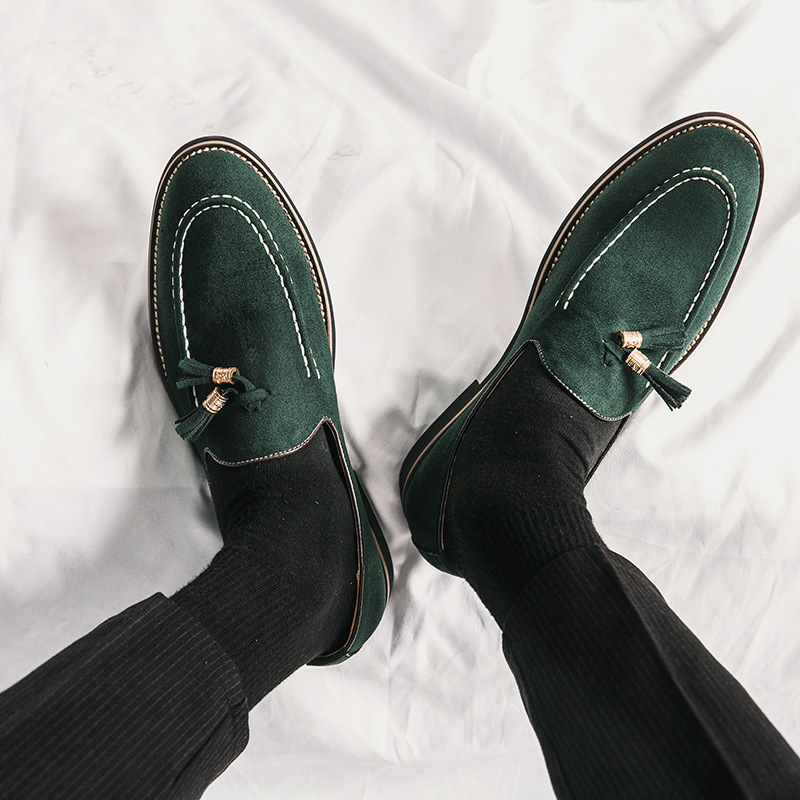 Men's Matte Leather Fashion Shoes foto 2