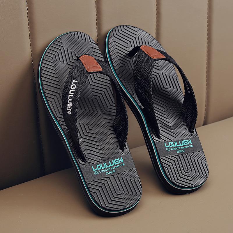 Summer Beach Flip Flops Fashion Flip-flop Non-slip Men's Sandals foto 2