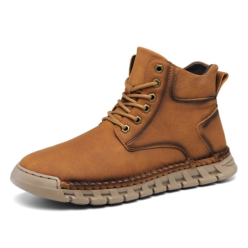 Autumn And Winter High-top Velvet Thermal Wear-resistant Non-slip Leisure Boots foto 3