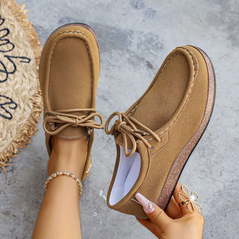 Autumn New Suede Comfortable Loafers For Women foto 5