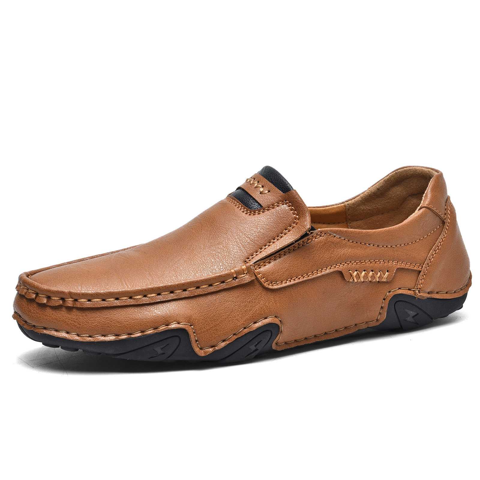 Outdoor Casual Shoes Slip-on Flat Leather Shoes foto 5