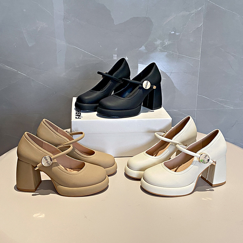 French-style Gentle Evening Breeze Mary Jane Heels For Women foto 2