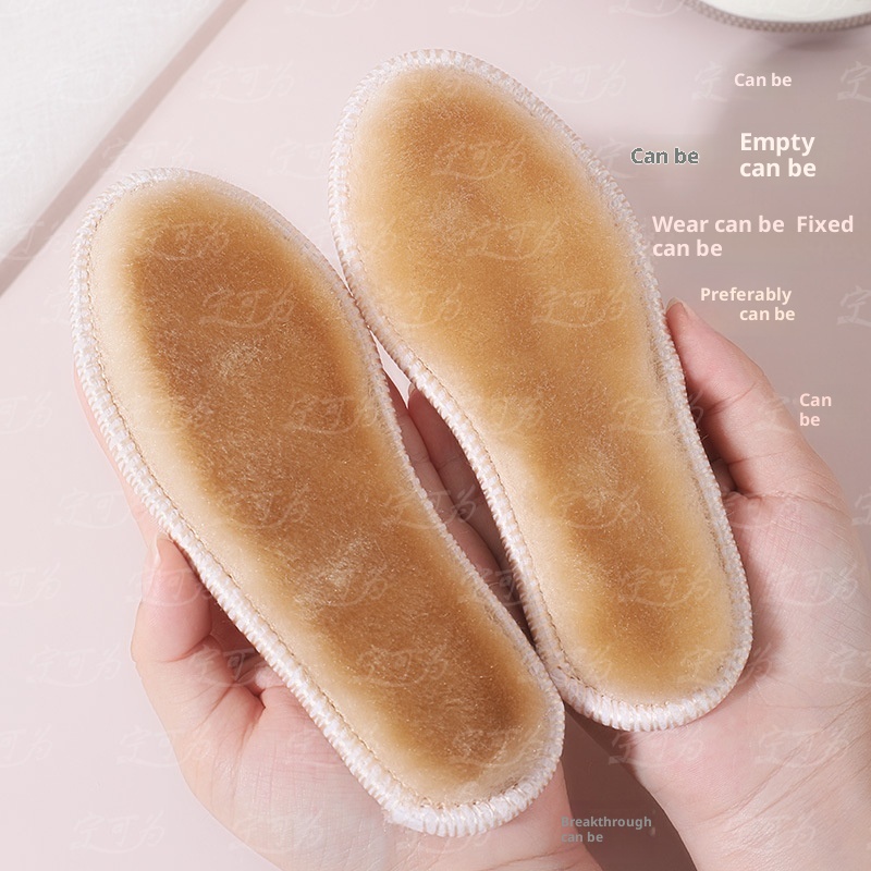 Children's Warm Insole Winter Fleece-lined Thickened Super Soft Sweat Absorbing And Deodorant foto 5