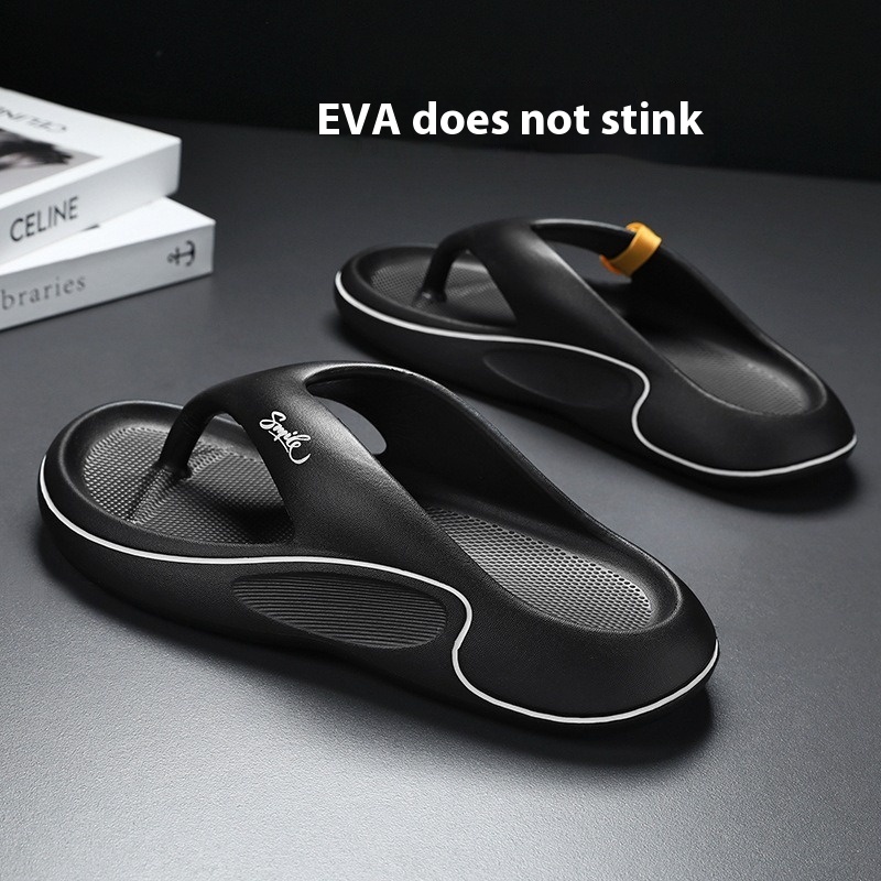 Thick Bottom Wear-resistant Cool Beach Soft Bottom High-end Men's Slippers foto 5