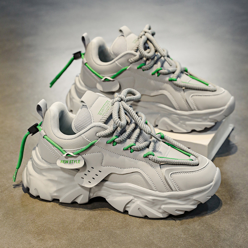 Trendy Sports All-match Casual Shoes Thick Sole Height Increasing foto 3