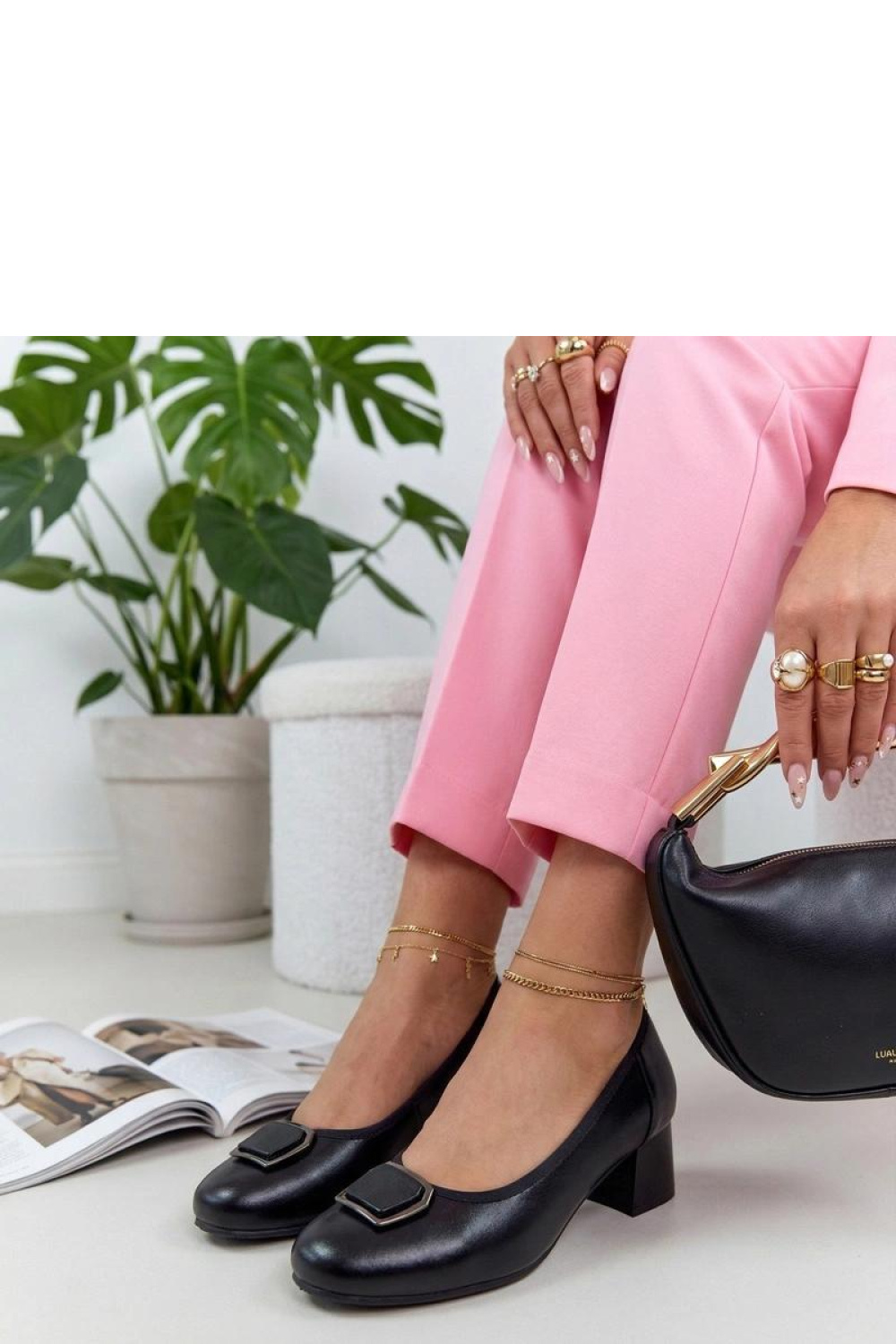 Pumps met dikke hak Solea foto 2