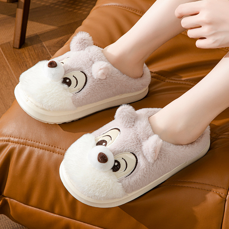 Cute Squirrel Home Decor Slippers Home Warm foto 4