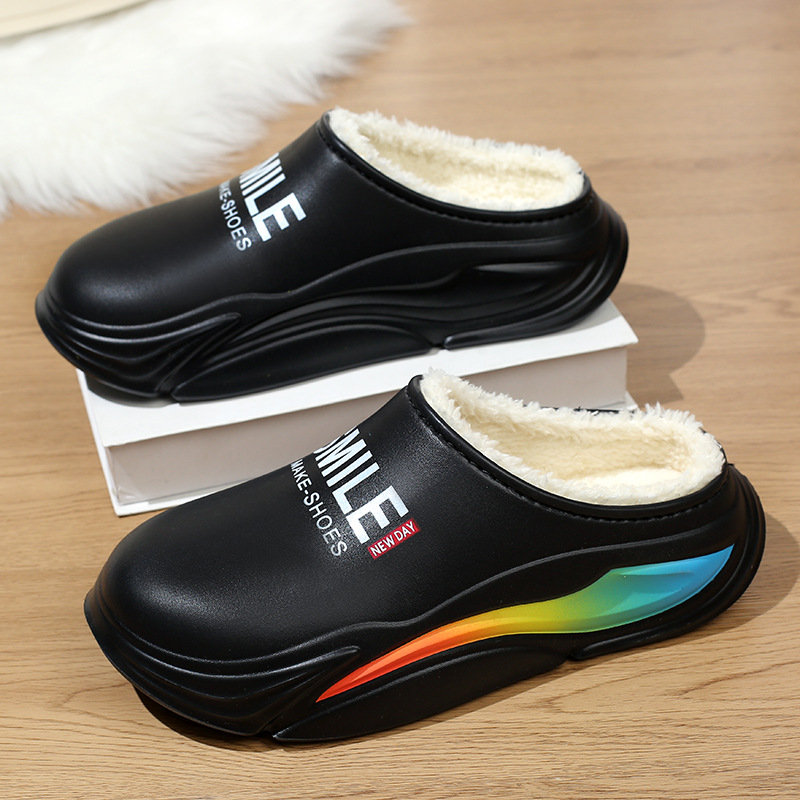 Cotton Shoes EVA Cold-proof Warm Men's Waterproof Non-slip Casual High-end Men's Cotton Slippers foto 5