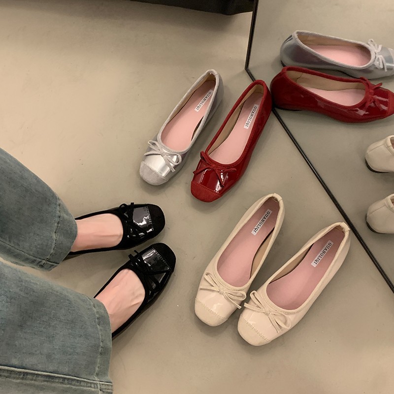 Spring And Autumn Retro Ballet Gentle Wanwan Style Shoes foto 5