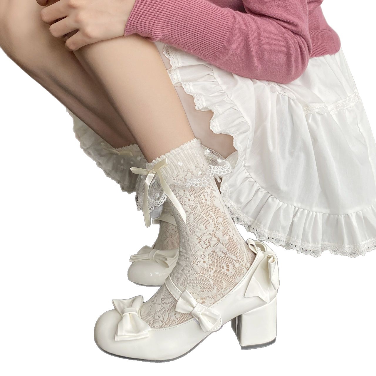 Round-toe Ballet Flats With A Bow, Perfect For Pairing With Any Skirt