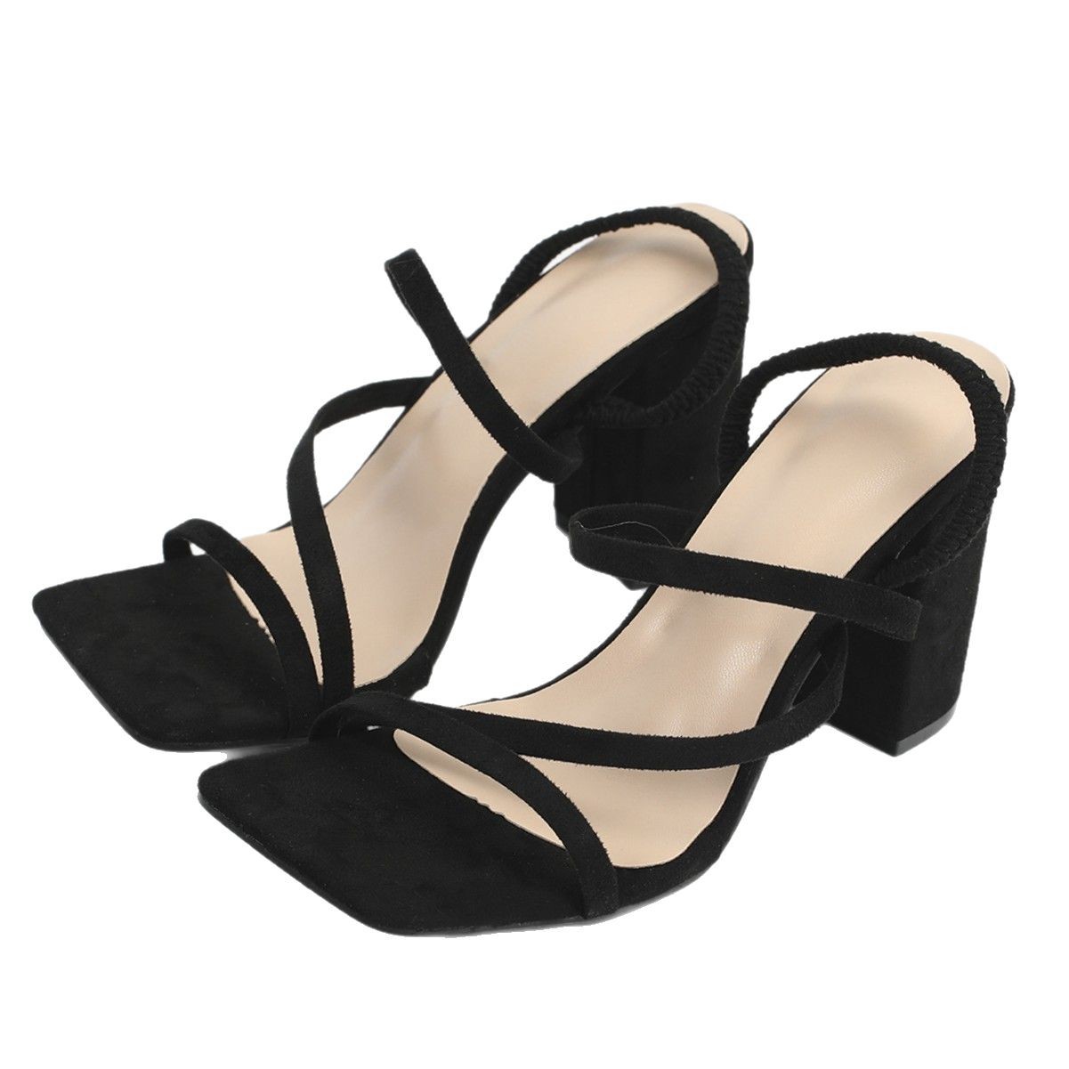 Cross Lace-up High-heeled Sandals Women