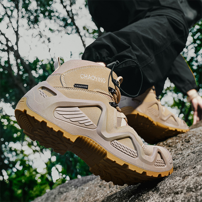 High-top Tactical Shoes Wear-resistant Desert Boots Outdoor New Combat Boots foto 4