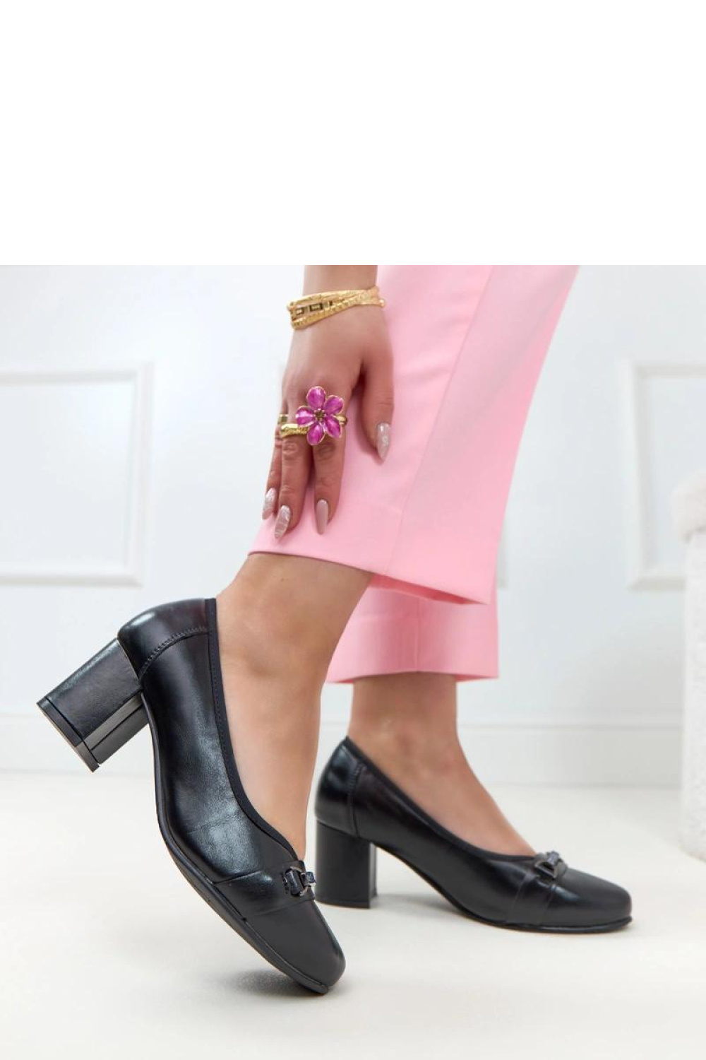 Pumps met dikke hak Solea foto 3