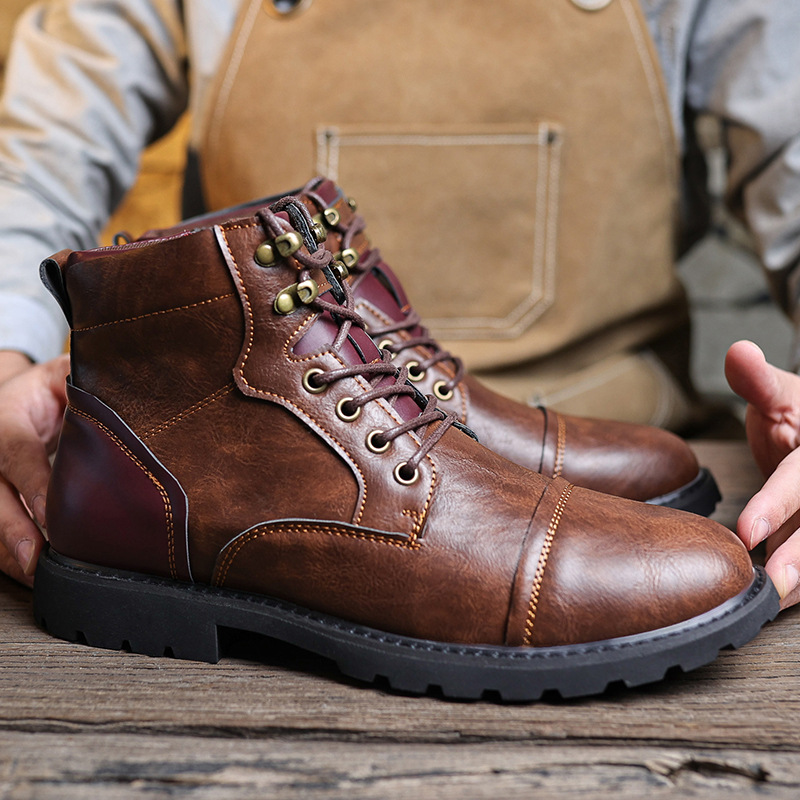 Fashion High Top Working Wear Style Boots foto 2
