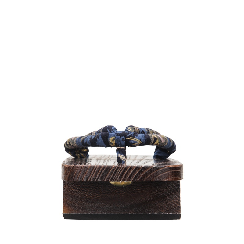 Men's Two-tooth Clogs For Seaside Beach Outdoor Wear Chinese Wind Dragon Pattern Slippers foto 5