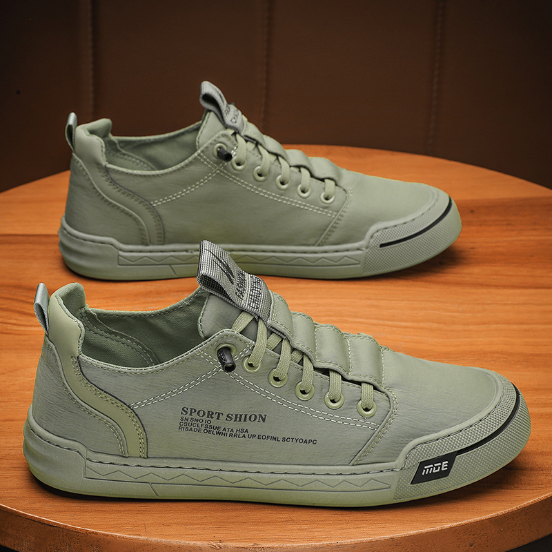 Men's Canvas Shoes Breathable Sneakers Sports Leisure Cloth Shoes foto 4