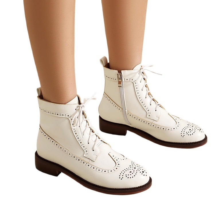 Women's Chunky Heel Black Classic Boots foto 5