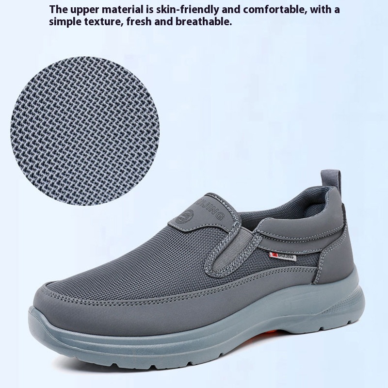 Old Beijing Cloth Shoes Men's Non-slip Soft Bottom Loose Plus Size foto 5