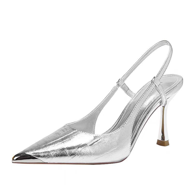 Pointed-toe Color-block Stiletto Heels For Women foto 4