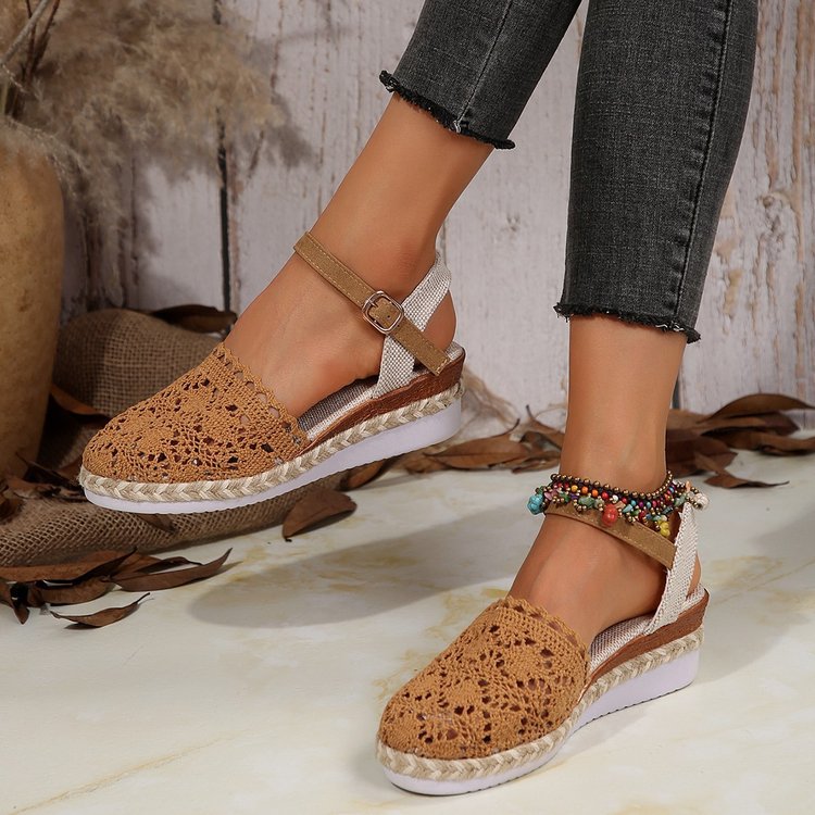 Women's Outerwear Hemp Rope Lace Casual Sandals foto 3