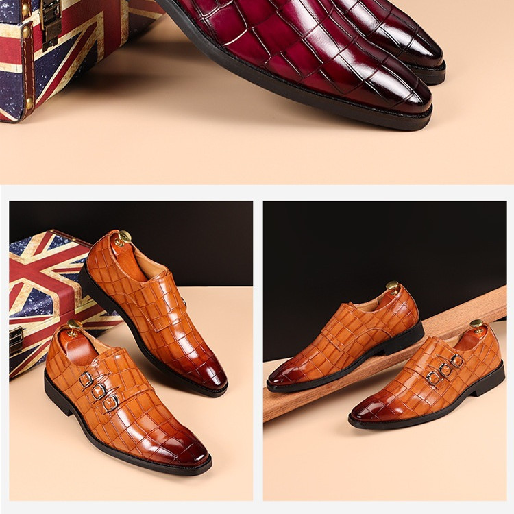 Breathable Men's All-match Business Plus Size Leather Shoes foto 5