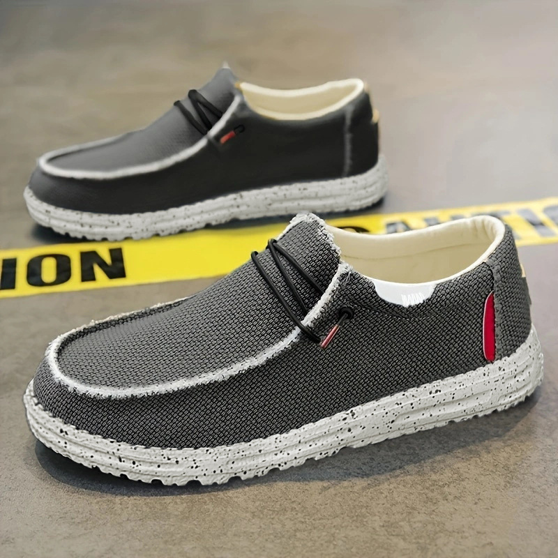 Autumn Men's Slip-on Canvas Breathable Shoes foto 5