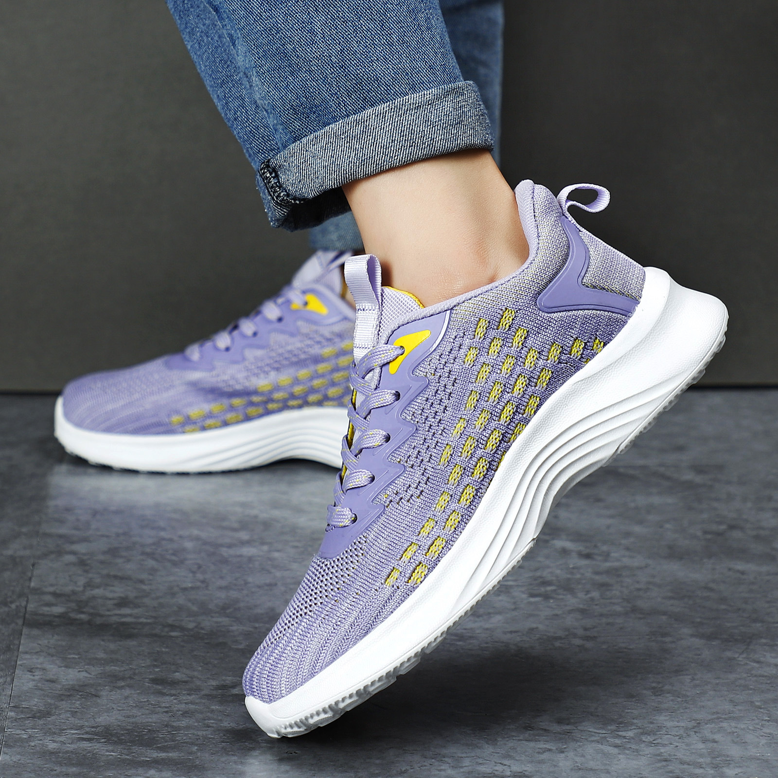 Women's Shoes Flyknit Running Shoes Plus Size foto 2